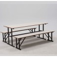 TABLE RÉFECTOIRE AVEC BANQUETTE