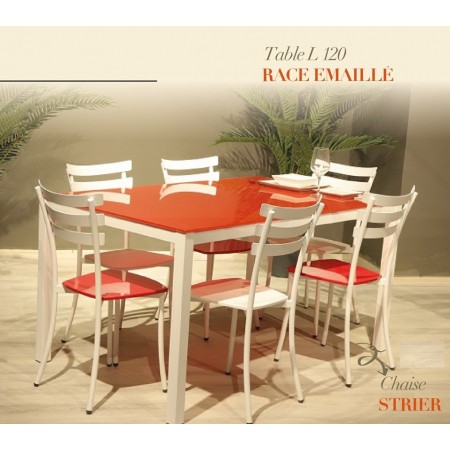 TABLE Race Emailler Vitrée  