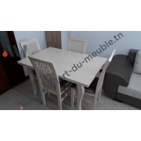 Salle a manger structure bois Model H ARABESQUE 4 P