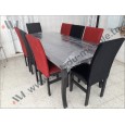 Salle a manger structure bois Model Capitonner 8 places 