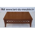 TABLE BASSE RECTANGULAIRE ACAJOU