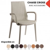 Chaise CROSS AVEC ACCOIDOIRS