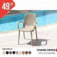 Chaise CROSS AVEC ACCOIDOIRS