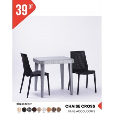 Chaise CROSS SANS ACCOIDOIRS