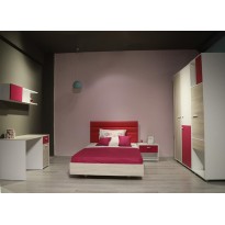 CHAMBRE D'ENFANT TIAGO Rose Fuchsia