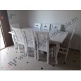 Salle a manger structure bois Model H 8 places 