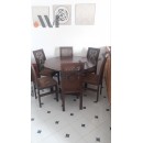 Salle a manger structure bois Model H ARABESQUE 4 P Ronde