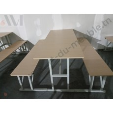 TABLE RÉFECTOIRE AVEC BANQUETTE 180*35