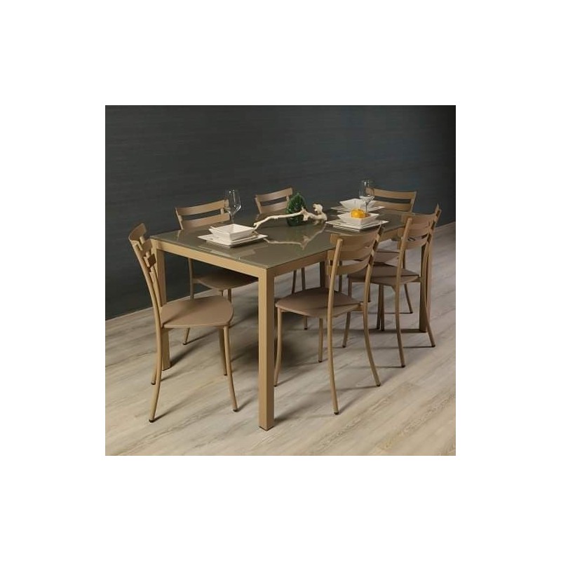 TABLE Race Emailler Vitrée  