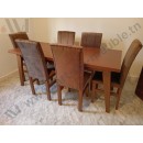 Salle a manger bois Model capitonner 3 Bondes 6 P TR