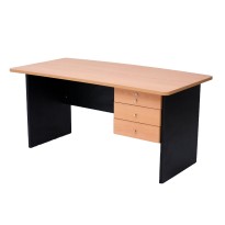 Bureau Standard stratifié 2 tiroirs