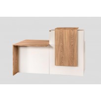 Bureau façade High Gloss à 3 tiroirs