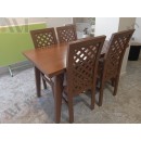 Salle a manger structure bois Model H Carreau 4 P