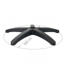 Pied de Chaise de bureau Nylon noir Diamètre 64 cm