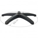 Pied de Chaise de bureau Nylon noir Diamètre 56 cm