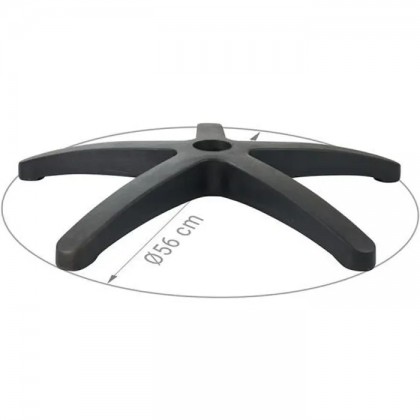 Pied de Chaise de bureau Nylon noir Diamètre 56 cm