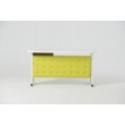 BUREAU SIMPLE OVAL CAPITONNE
