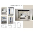 CHAMBRE D'ENFANT CELINA Bleu