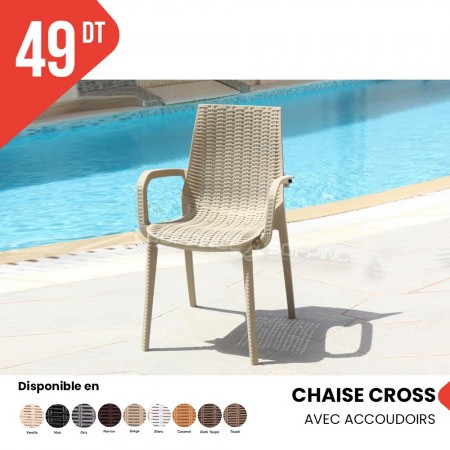 Chaise CROSS AVEC ACCOIDOIRS
