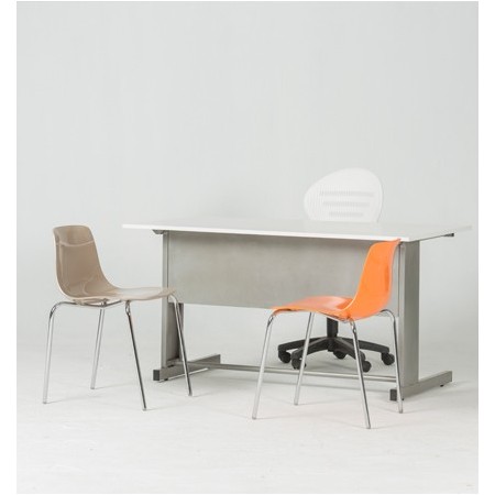 BUREAU SIMPLE Structure métallique tube